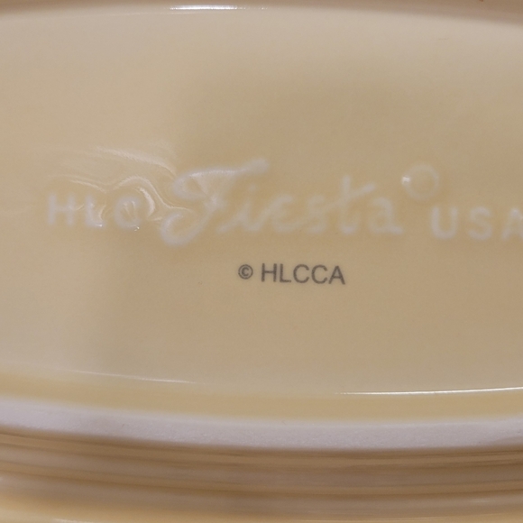 Fiesta HLCCA 2017 Conference Exclusive Clematis Butter Dish Fiestaware - Picture 6 of 7